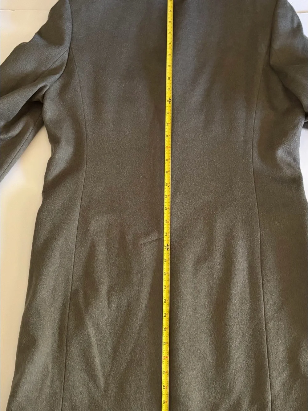 J.CREW Ludlow Gray Wool Long Winter Overcoat 42R Slim Fit Single-Breasted